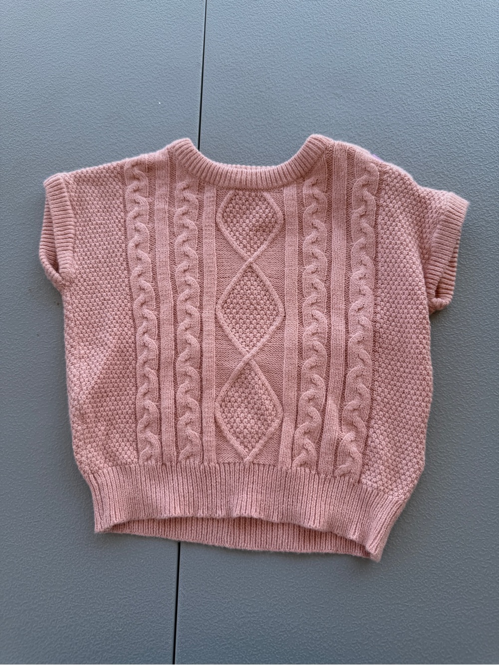 Jessica Simpson Blush Pink Knit Sweater Vest
